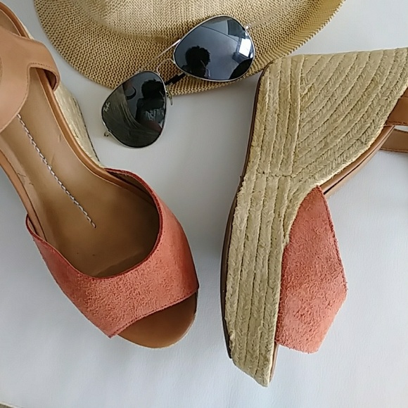 Dolce Vita Shoes - Tan Coral Dolce Vita Suede Wedge Platform Sandal